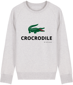 Sweat Crocrodile Mixte en Coton Bio