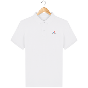 Polo Homme en coton Bio brodé logo "Bleu, blanc et rouge"