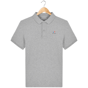 Polo Homme en coton Bio brodé logo "Bleu, blanc et rouge"