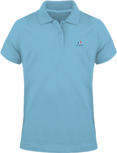 Polo Homme en coton brodé logo "Bleu, blanc et rouge"