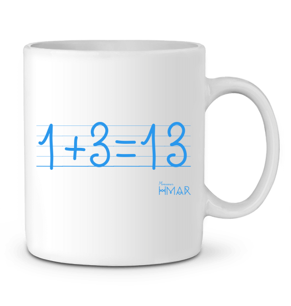 Mug 1+3 = 13 - Monsieur Hmar