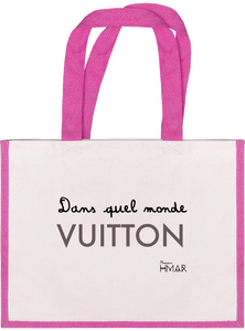 Sac en toile "Dans quel monde Vuitton" - Monsieur Hmar