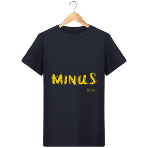 T-Shirt Homme en coton Bio "Minus" - Monsieur Hmar