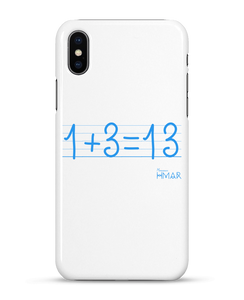 Coque Iphone X "1+3 = 13" - Monsieur Hmar