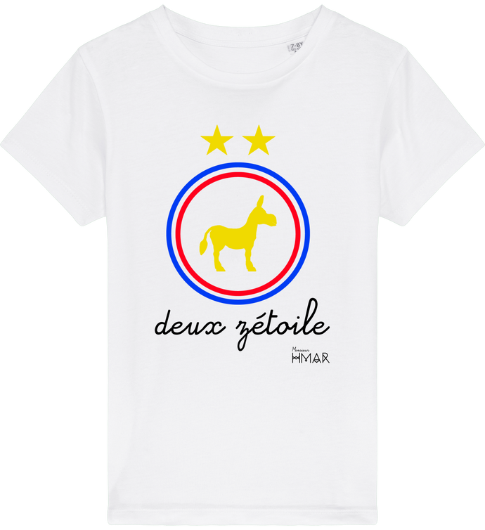 Tee Shirt Enfant en coton Bio Deux zétoile - Monsieur Hmar