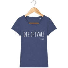 Charger l&#39;image dans la galerie, Tee Shirt Femme en coton Bio &quot;Des chevals&quot; - Monsieur Hmar