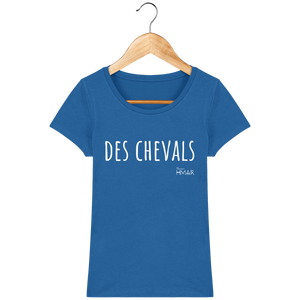 Tee Shirt Femme en coton Bio "Des chevals" - Monsieur Hmar