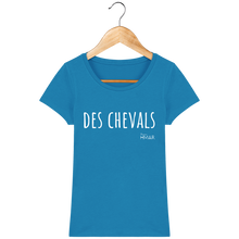 Charger l&#39;image dans la galerie, Tee Shirt Femme en coton Bio &quot;Des chevals&quot; - Monsieur Hmar