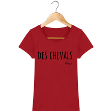 Charger l&#39;image dans la galerie, Tee Shirt Femme en coton Bio &quot;Des chevals&quot; - Monsieur Hmar