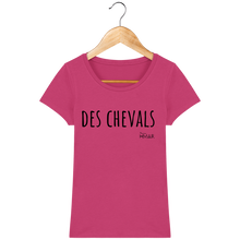 Charger l&#39;image dans la galerie, Tee Shirt Femme en coton Bio &quot;Des chevals&quot; - Monsieur Hmar