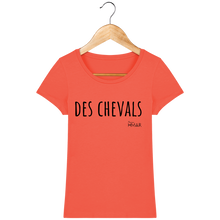 Charger l&#39;image dans la galerie, Tee Shirt Femme en coton Bio &quot;Des chevals&quot; - Monsieur Hmar