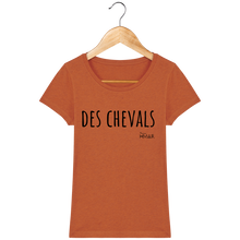 Charger l&#39;image dans la galerie, Tee Shirt Femme en coton Bio &quot;Des chevals&quot; - Monsieur Hmar