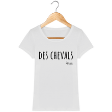 Charger l&#39;image dans la galerie, Tee Shirt Femme en coton Bio &quot;Des chevals&quot; - Monsieur Hmar