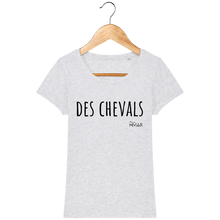 Charger l&#39;image dans la galerie, Tee Shirt Femme en coton Bio &quot;Des chevals&quot; - Monsieur Hmar