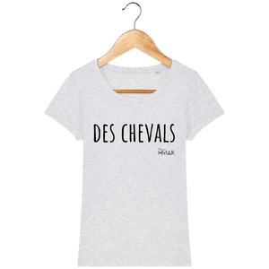 Tee Shirt Femme en coton Bio "Des chevals" - Monsieur Hmar