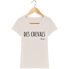 Charger l&#39;image dans la galerie, Tee Shirt Femme en coton Bio &quot;Des chevals&quot; - Monsieur Hmar