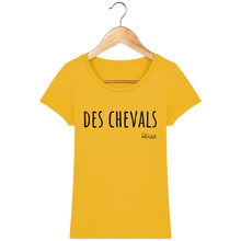 Charger l&#39;image dans la galerie, Tee Shirt Femme en coton Bio &quot;Des chevals&quot; - Monsieur Hmar