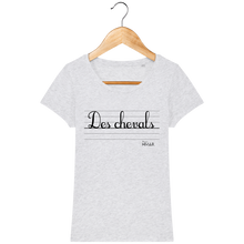 Charger l&#39;image dans la galerie, Tee Shirt Femme en coton Bio &quot;Des chevals&quot; - Monsieur Hmar