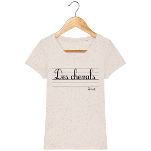 Tee Shirt Femme en coton Bio "Des chevals" - Monsieur Hmar