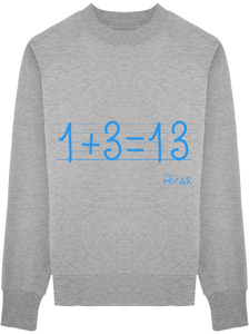 Sweat Homme en coton Bio  1+3=13 - Monsieur Hmar