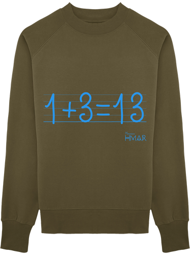 Sweat Homme en coton Bio 1+3=13 - Monsieur Hmar