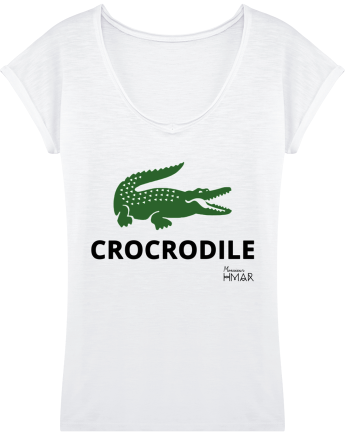 T-Shirt Femme en coton Bio Crocrodile