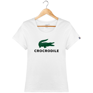 T-shirt femme "CROCRODILE" en coton Bio Made in France by Mr Hmar