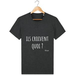 Tee Shirt Homme en coton Bio "Ils croivent quoi ?" - Monsieur Hmar