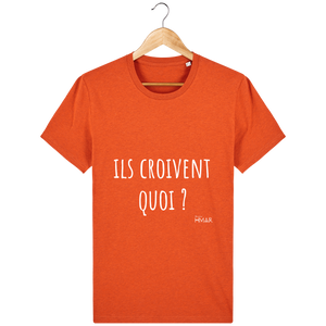 Tee Shirt Homme en coton Bio "Ils croivent quoi ?" - Monsieur Hmar